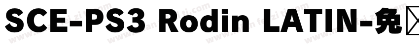 SCE-PS3 Rodin LATIN字体转换